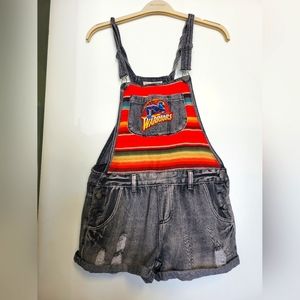 Unique Customized Cotton On/Bart Bridge Denim Overall‎ Size 6